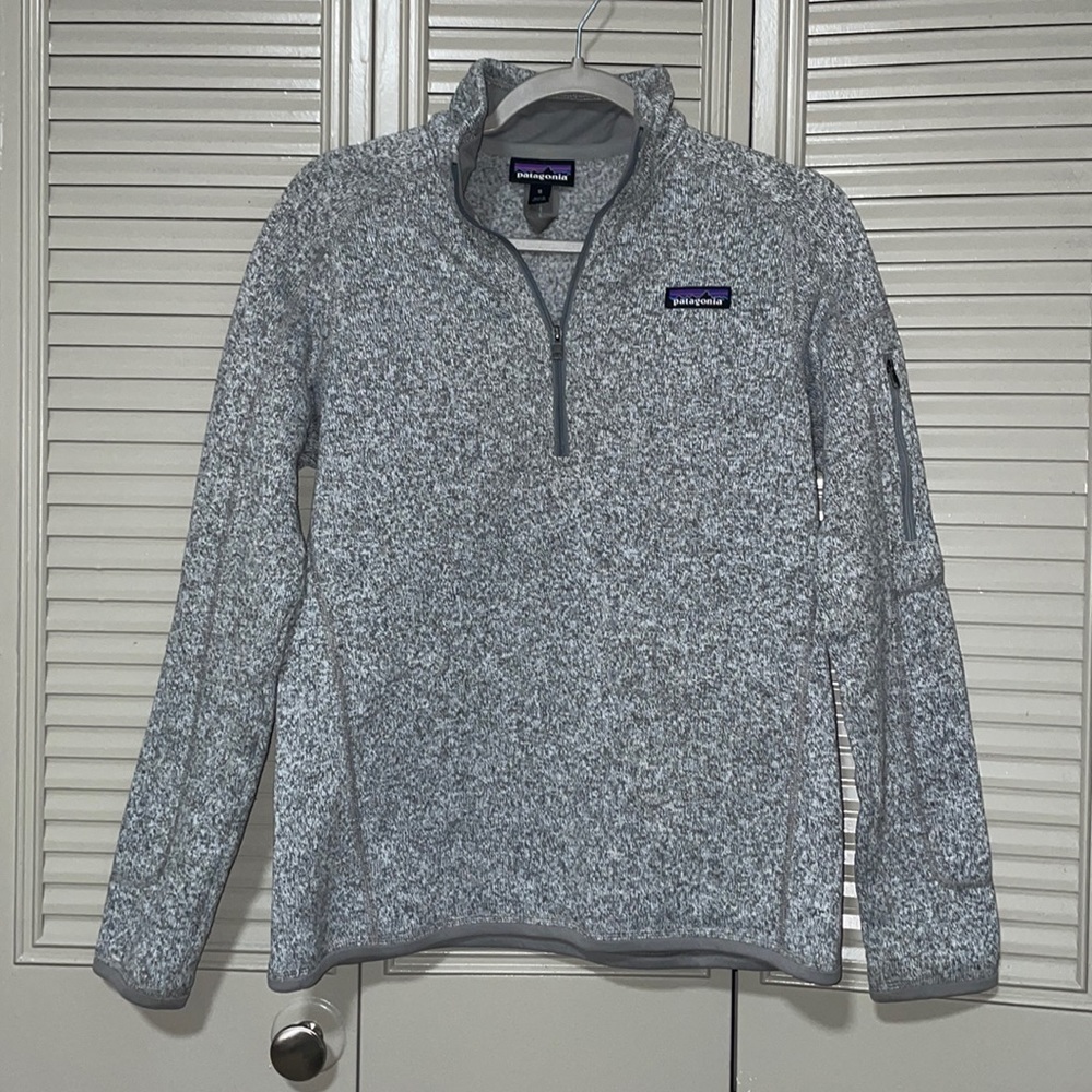 Patagonia grey 1/4 zip fleece pullover